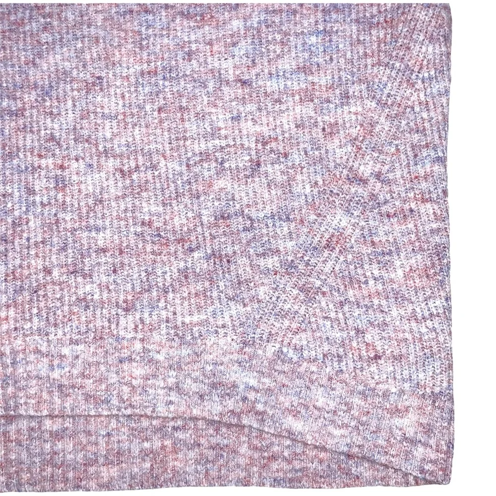 Old Navy Confetti Ribbed V Neck Long Sleeve Sweater Medium Pastel Transitional